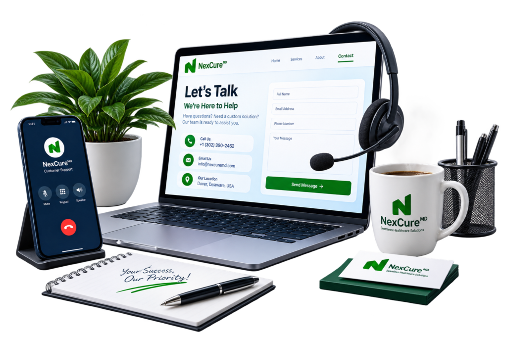 Contact NexCureMD for medical billing and revenue cycle management services