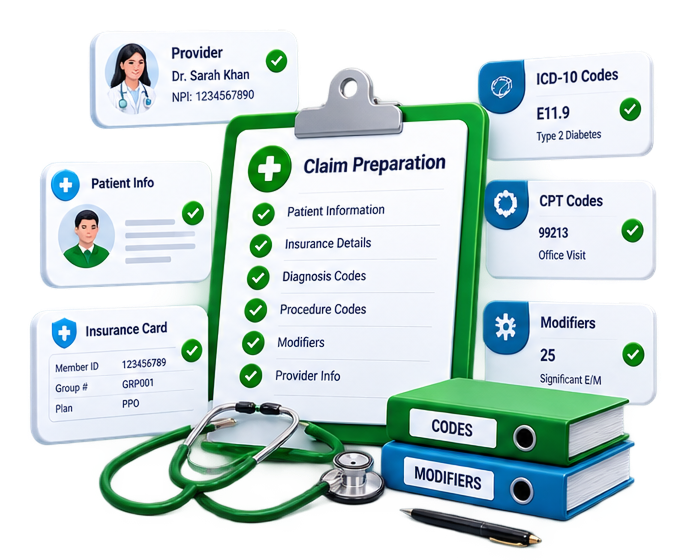 Claims validation for accurate medical claim submission