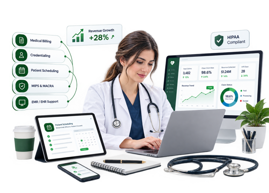 Medical billing and revenue cycle management solutions for healthcare practices